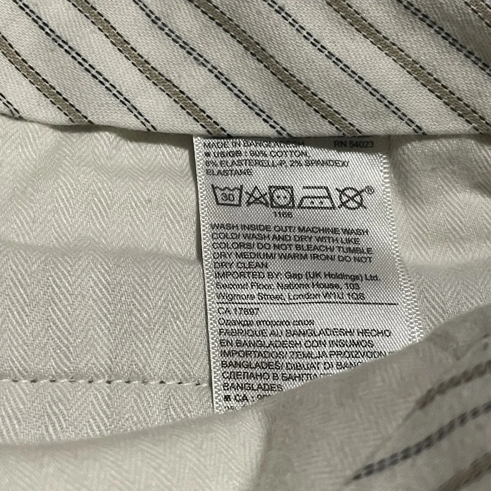 Banana Republic Aiden Chino Pants Mens 31 X 30.5 Khaki Flat Front Stretch Cotton